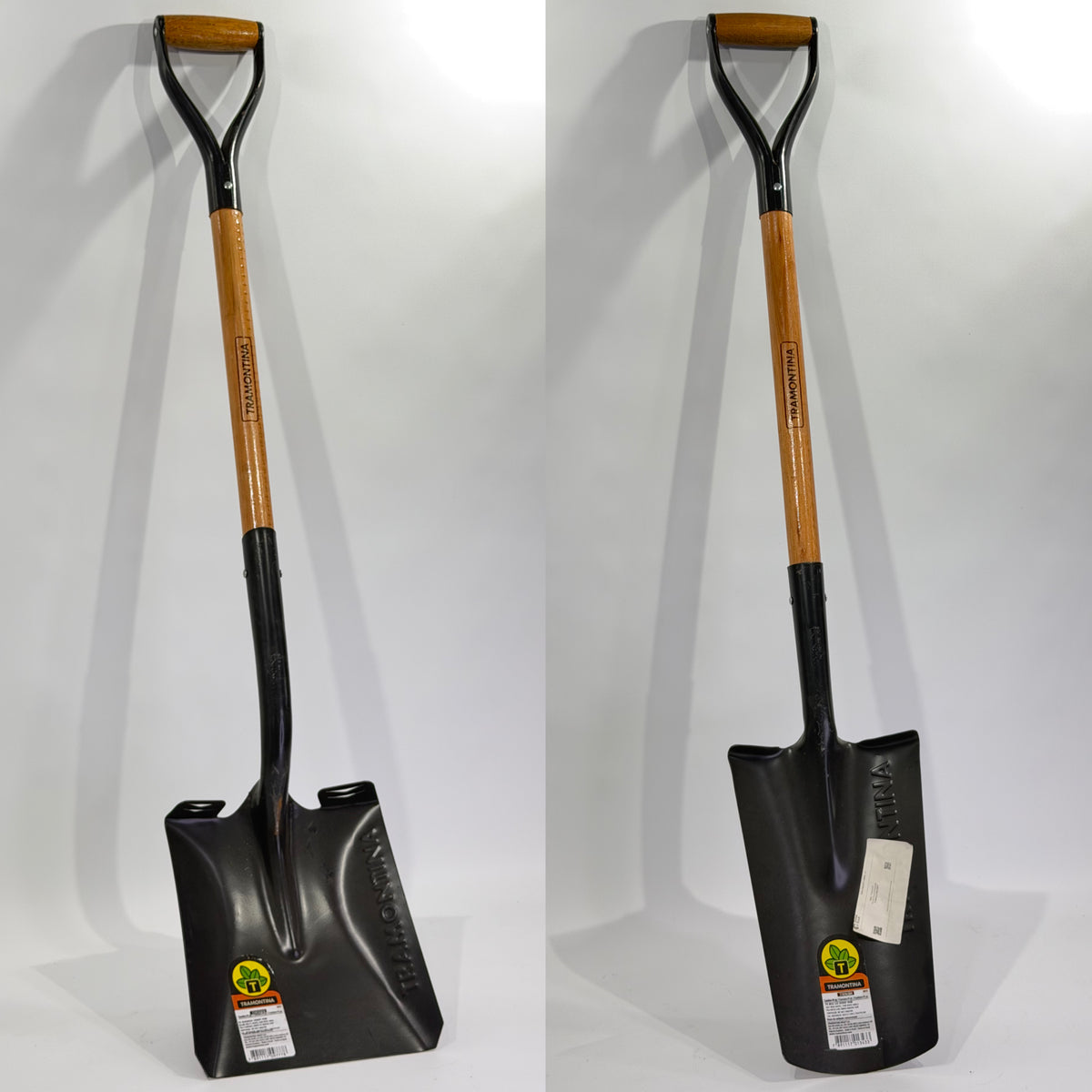 PALA TRAMONTINA CON MANGO DE MADERA | PALA PUNTA Y PALA ANCHA