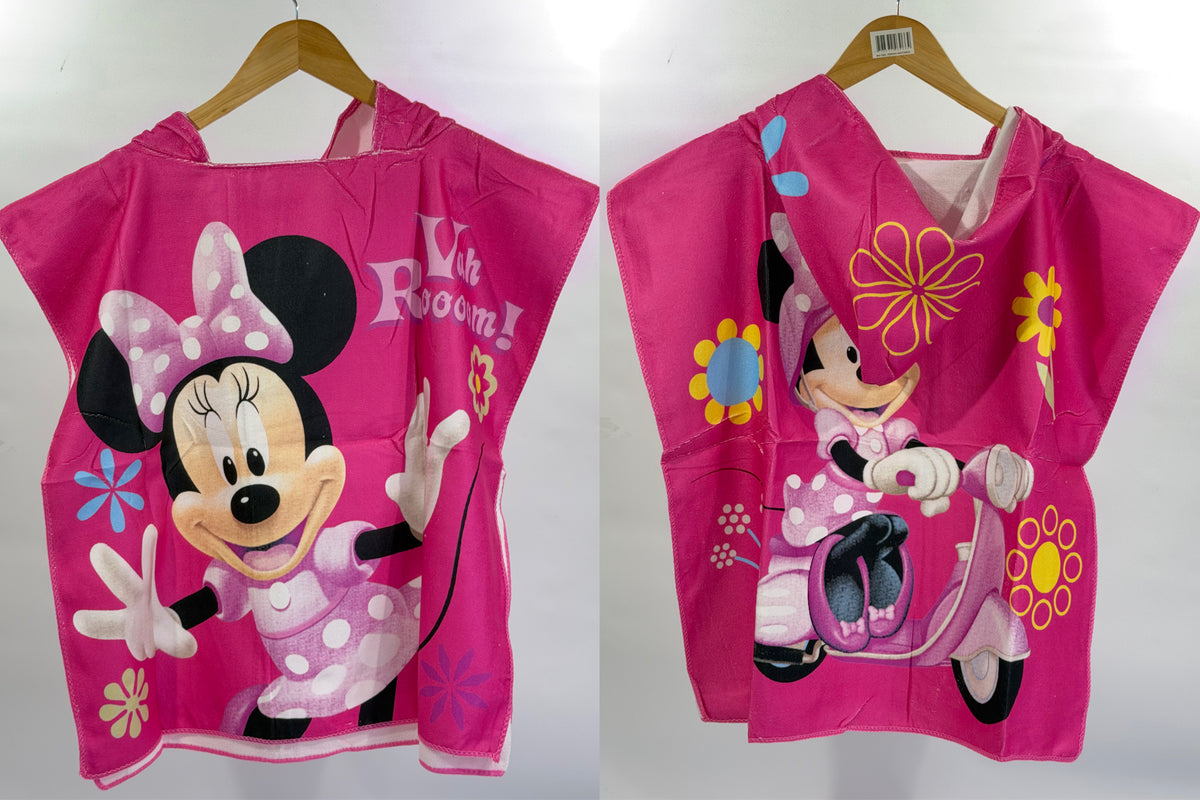 TOALLA PONCHO INFANTIL CON CAPUCHA
