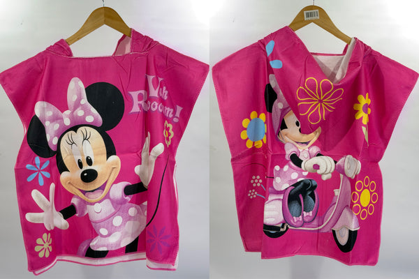 TOALLA PONCHO INFANTIL CON CAPUCHA