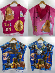 TOALLA PONCHO INFANTIL CON CAPUCHA