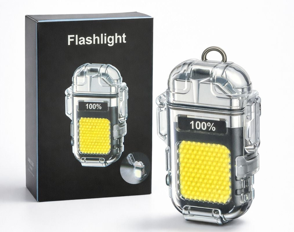 LINTERNA CON ENCENDEDOR ELÉCTRICO RECARGABLE