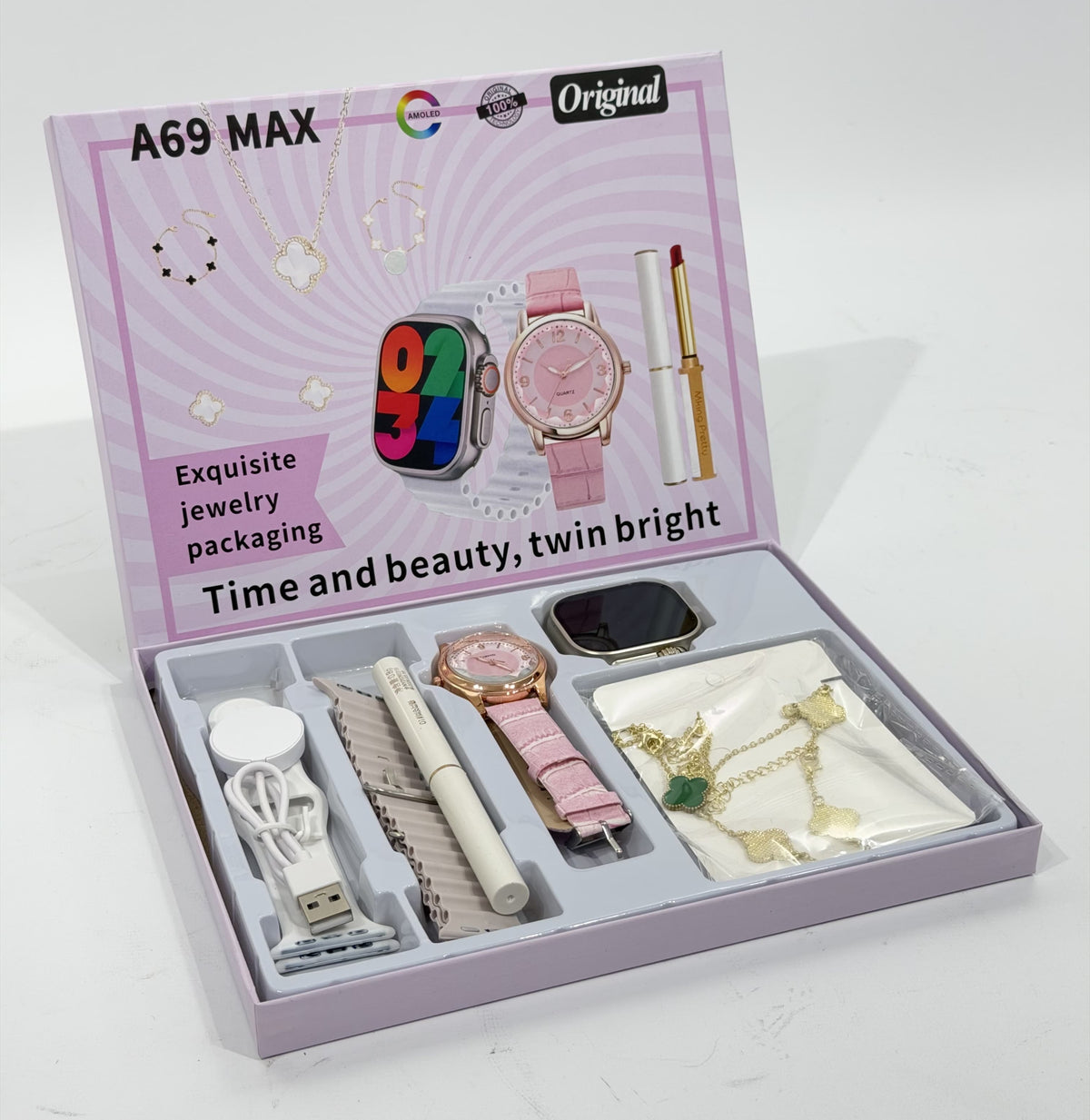 SET RELOJ SMARTWATCH CON ACCESORIOS PARA MAMÁ