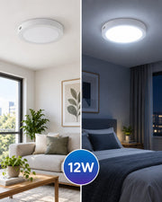 PLAFON LED REDONDO Y CUADRADO ETHEOS 12W