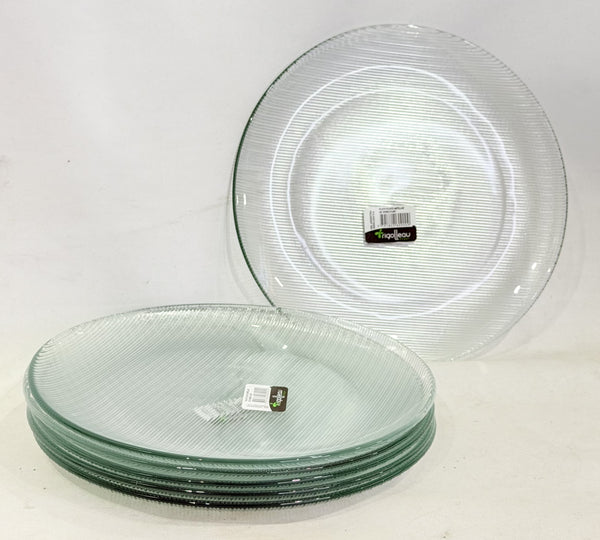 SET 6 PLATOS DE VIDRIO PLAYO | RIGOLLEAU