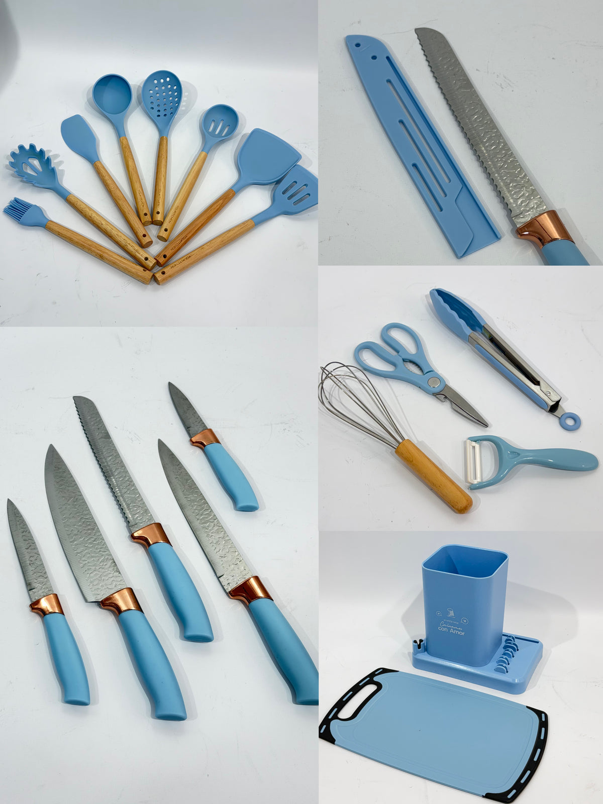 SET UTENSILIOS DE COCINA COMPLETO 24 PCS
