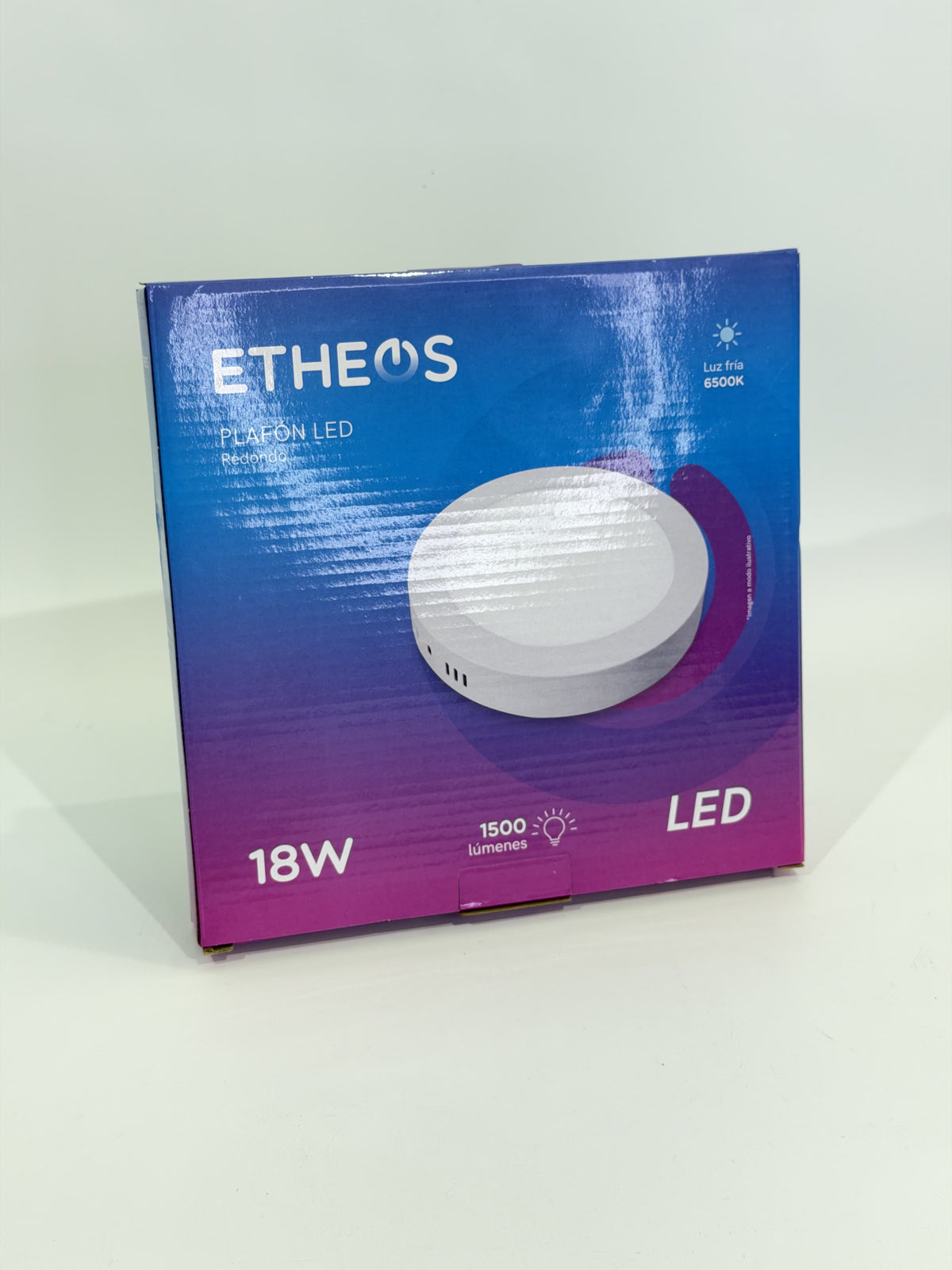 PLAFON LED REDONDO Y CUADRADO | ETHEOS 18W