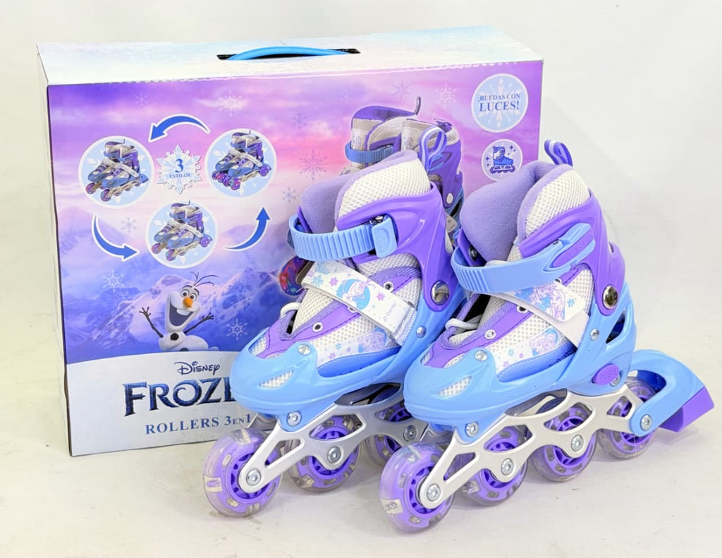 PATINES 3 EN 1 AJUSTABLE CON LUCES EN LAS RUEDAS