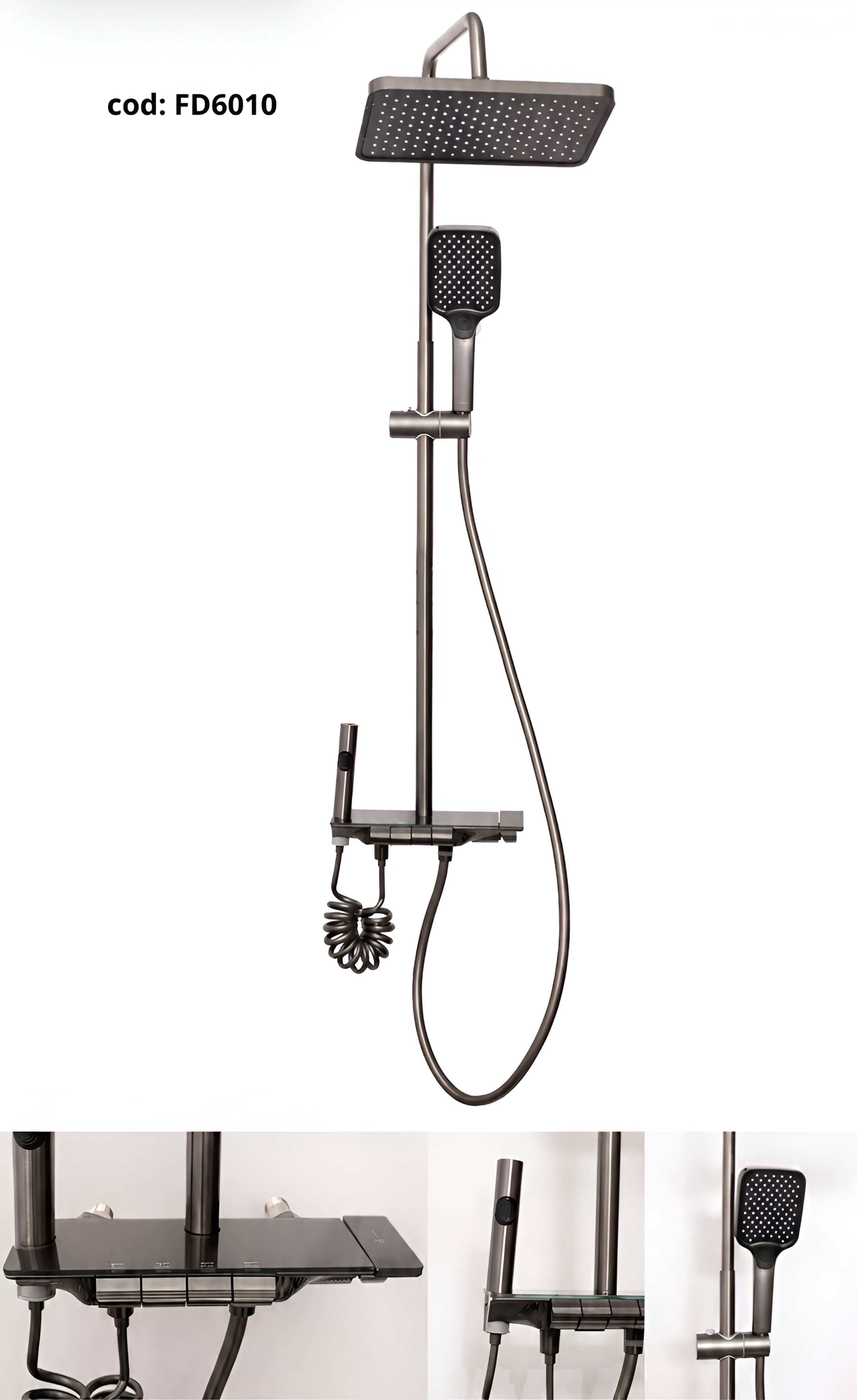 DUCHA TERMOSTATICA MULTIFUNCIONAL PREMIUM FD6010