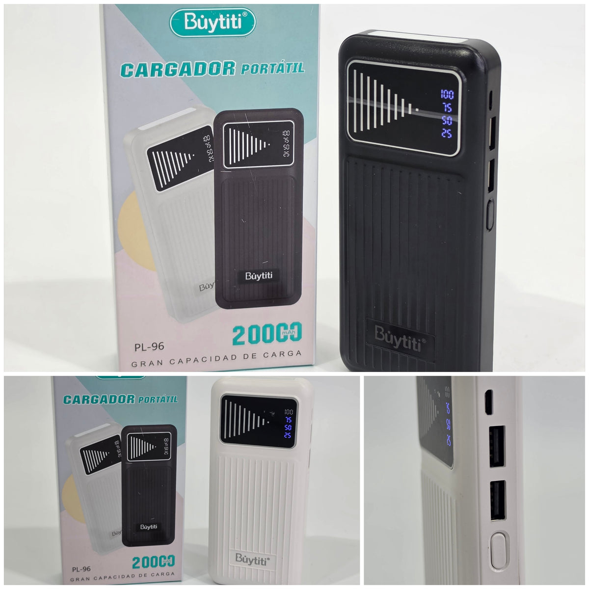 CARGADOR PORTATIL POWER BANK 20000 MAH