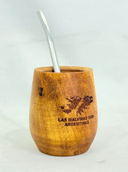 MATE DE MADERA CON BOMBILLA