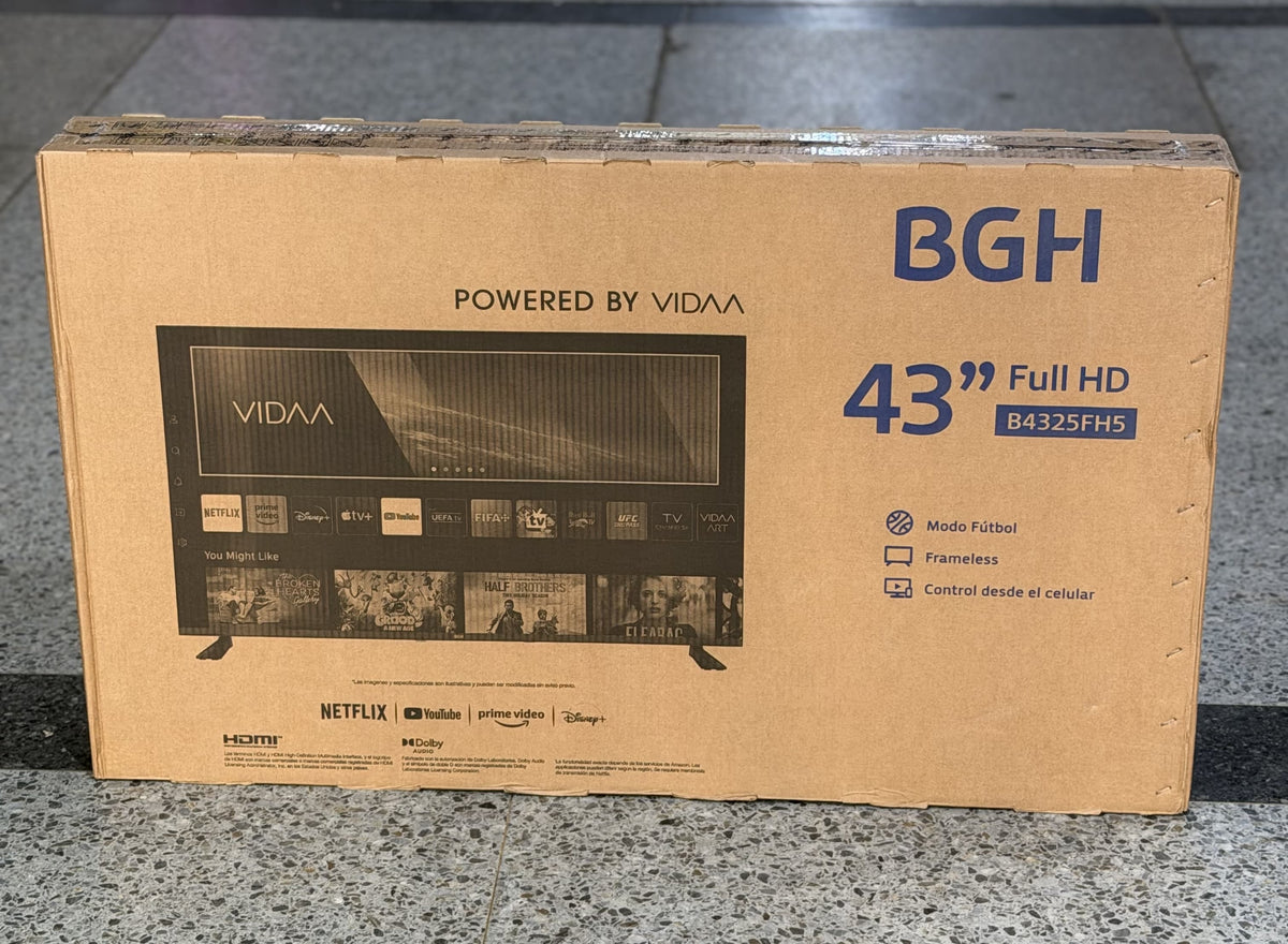 SMART TV BGH 43” FULL HD + CONSOLA SUP CON JOYSTICK DE REGALO