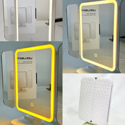 ESPEJO TOCADOR LED MULTILUZ RECARGABLE
