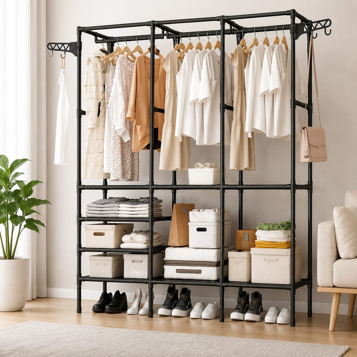PERCHERO ORGANIZADOR MULTIFUNCIÓN