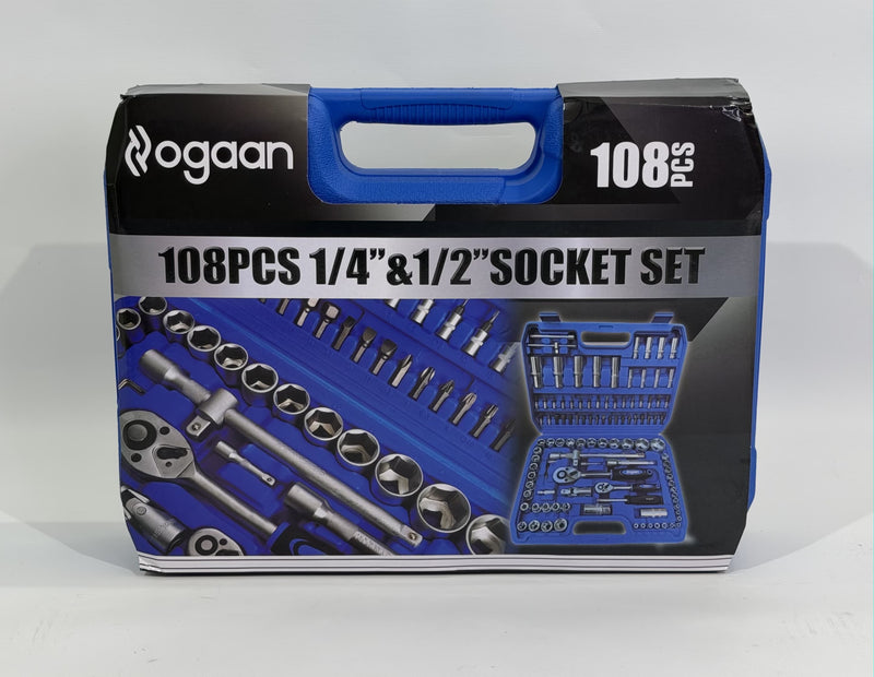 CAJA DE TUBO CON HERRAMIENTAS 108 PCS | MALETIN