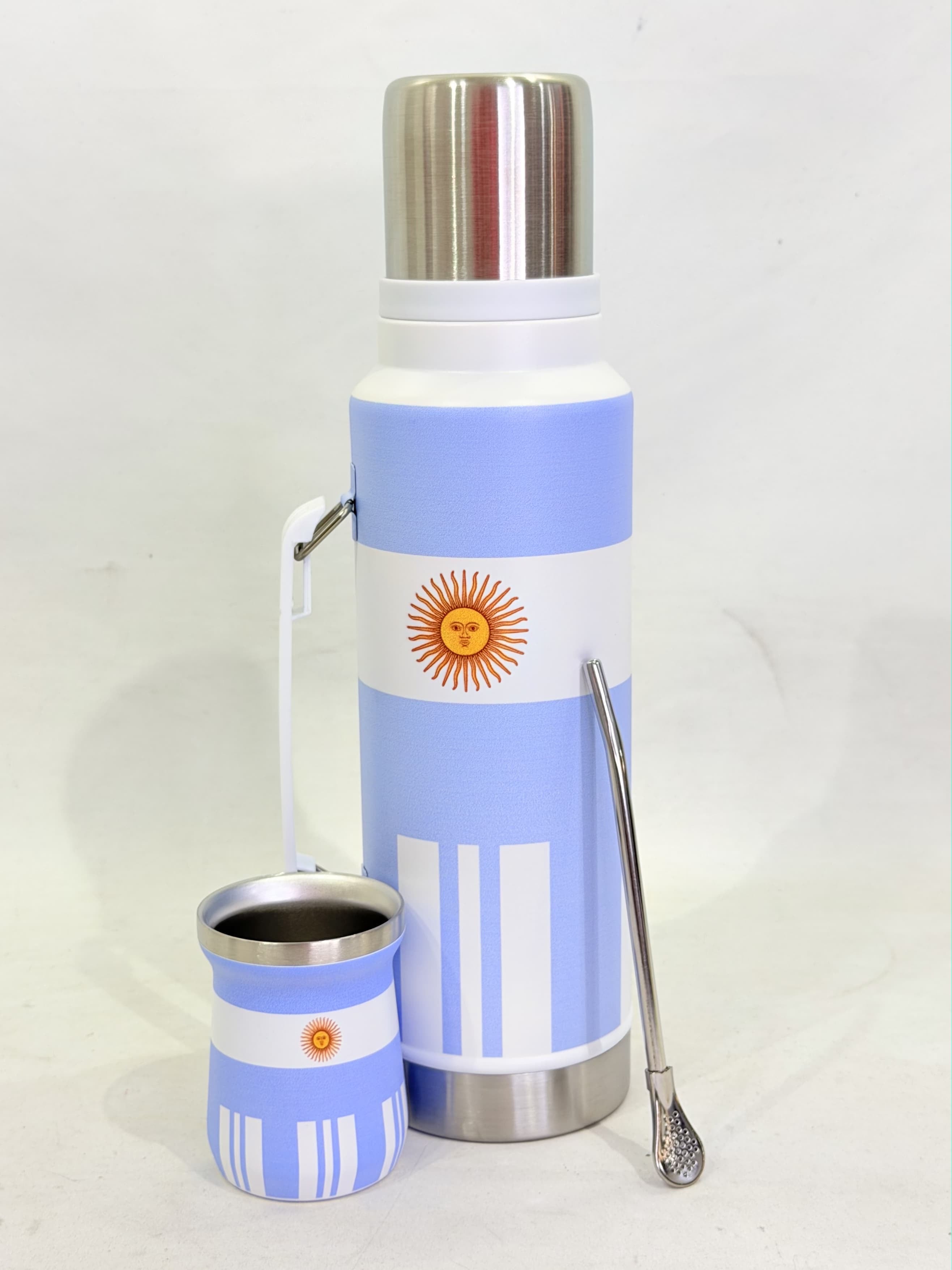 SET TERMO + MATE + BOMBILLA DE LA SELECCION ARGENTINA