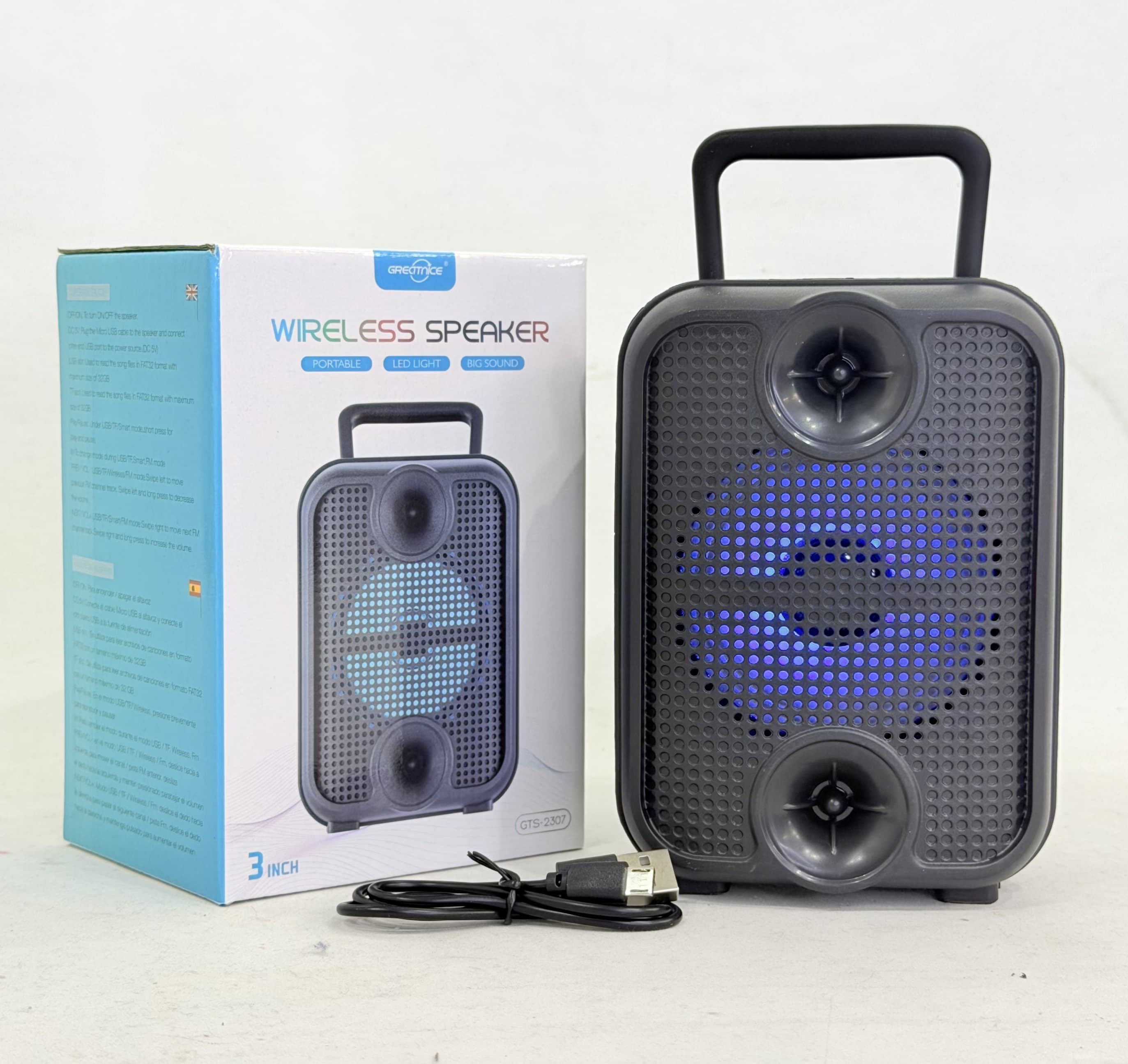 PARLANTE PORTATIL 3" GREATNICE