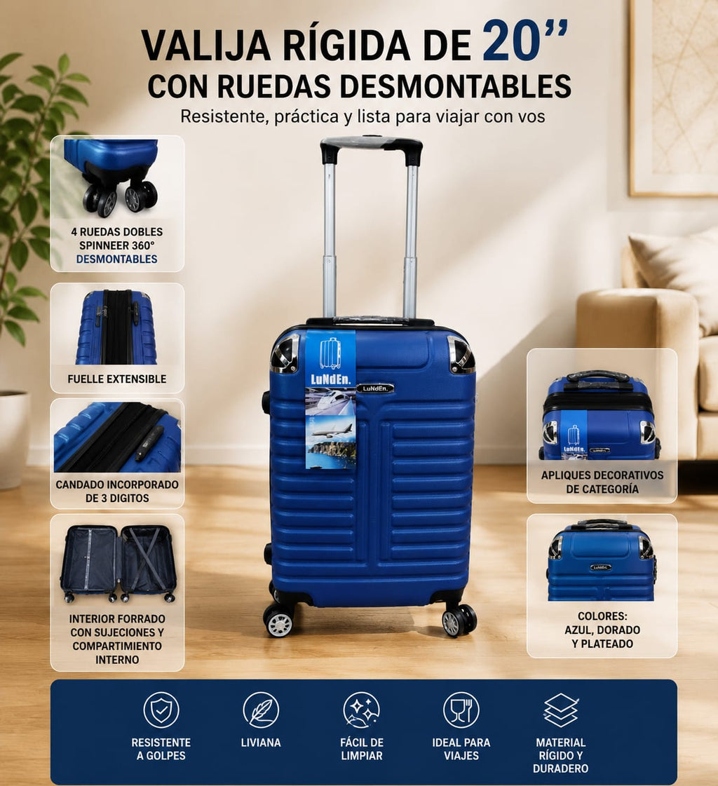 VALIJA CARRY ON 20" CON RUEDA
