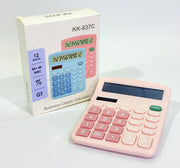 CALCULADORA DE ESCRITORIO COLOR PASTEL - KK-837C