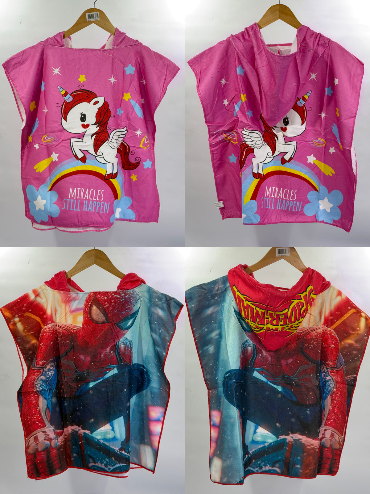 TOALLA PONCHO INFANTIL CON CAPUCHA