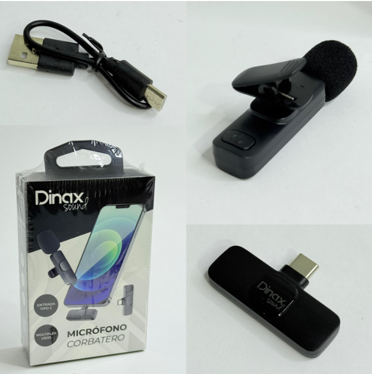 MICRÓFONO CORBATERO DINAX – ENTRADA TIPO C
