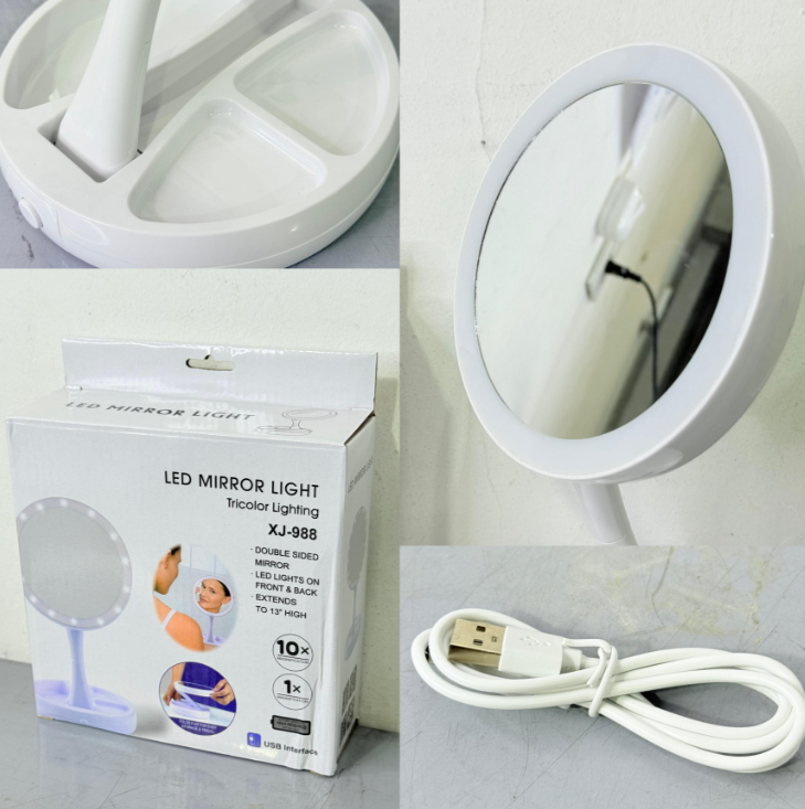 ESPEJO LED CON ORGANIZADOR
