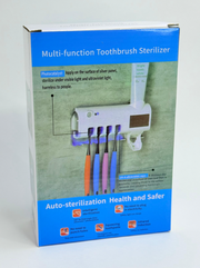 SOPORTE ORGANIZADO DE CEPILLOS DE DIENTES + ESTERILIZADOR ULTRA VIOLETA