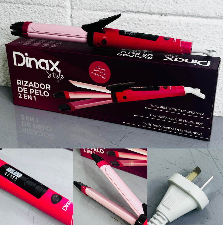 RIZADOR DE PELO 2 EN 1 DINAX STYLE