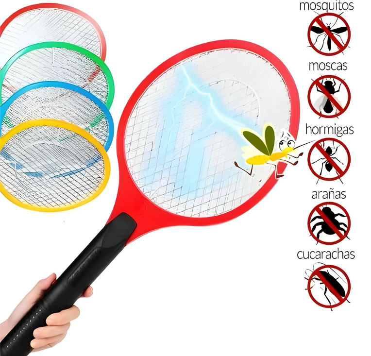 RAQUETA ELÉCTRICA MATA MOSQUITOS