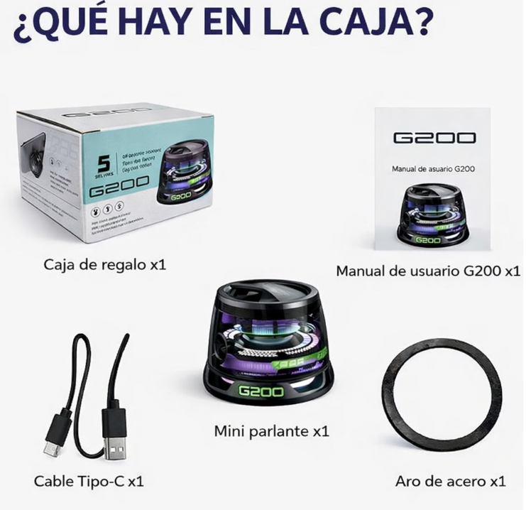 MINI PARLANTE IMANTADO G200