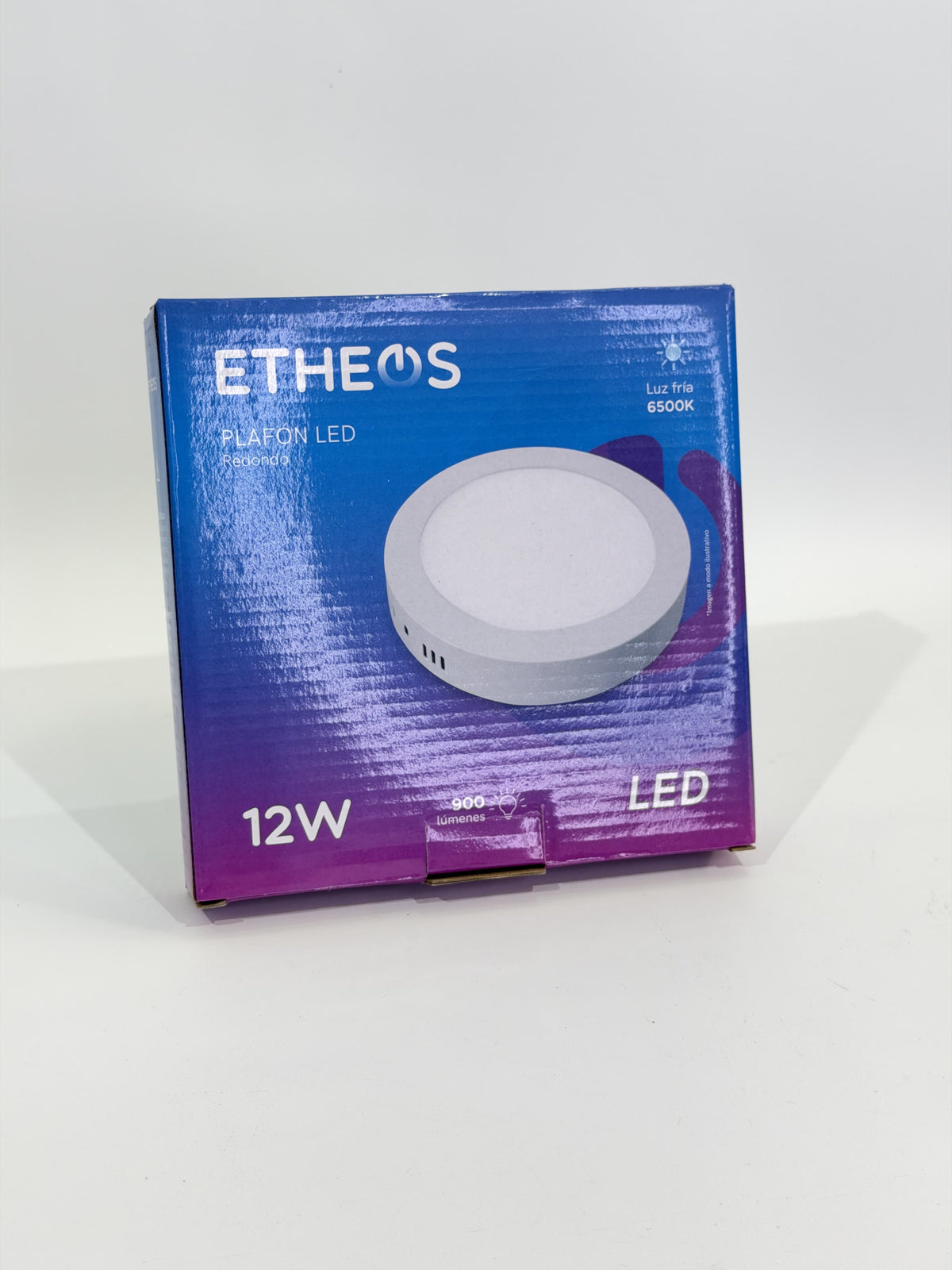 PLAFON LED REDONDO Y CUADRADO ETHEOS 12W