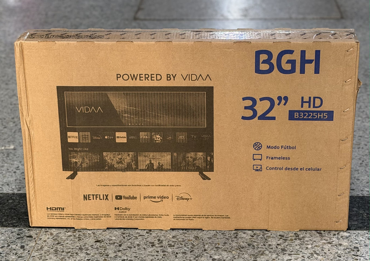 SMART TV BGH 32” HD + CONSOLA SUP DE REGALO