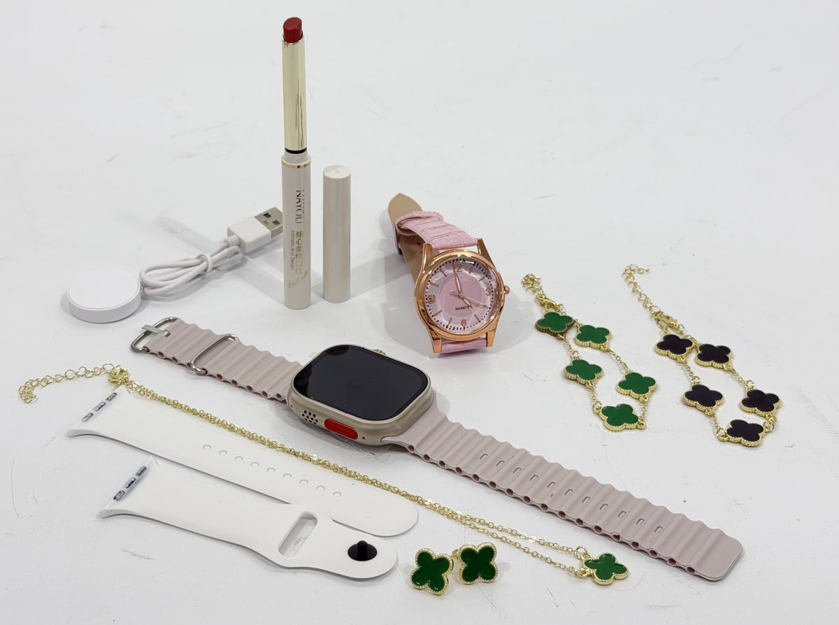 SET RELOJ SMARTWATCH CON ACCESORIOS PARA MAMÁ