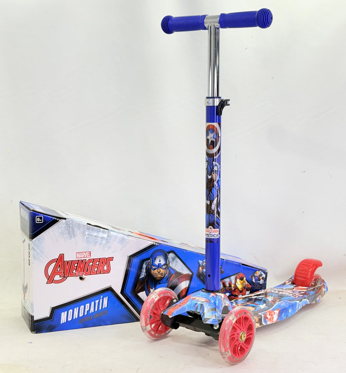 MONOPATIN AVENGERS | MODELO PREMIUM CUERPO DE METAL