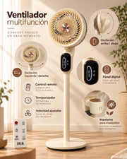 VENTILADOR MULTIFUNCIÓN DE PIE