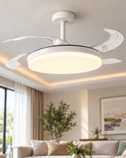 VENTILADOR DE TECHO RETRÁCTIL CON LUZ LED