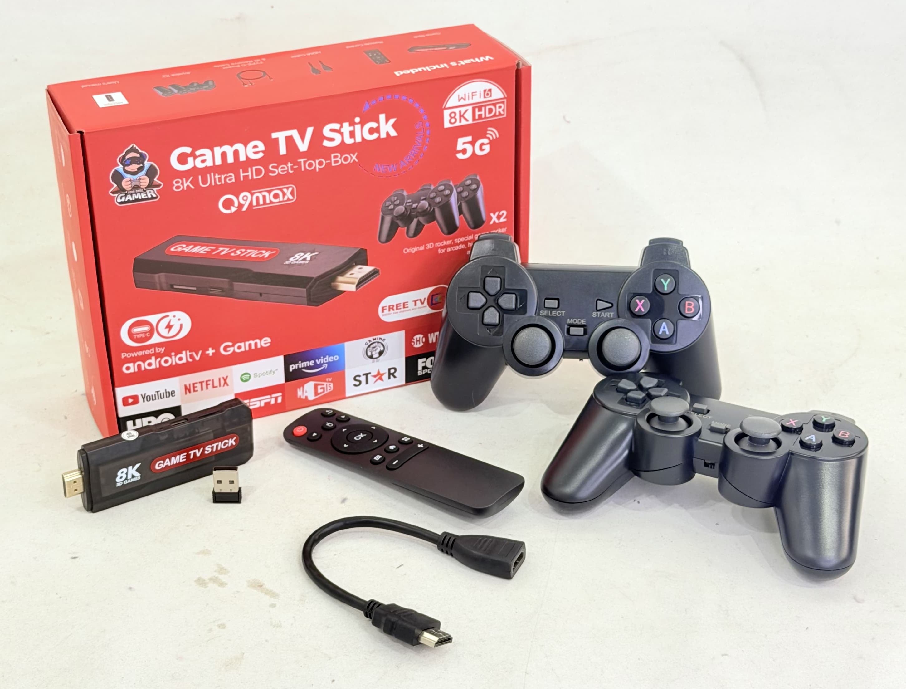 GAME TV STICK | CONSOLA DE JUEGO + ANDROID TV