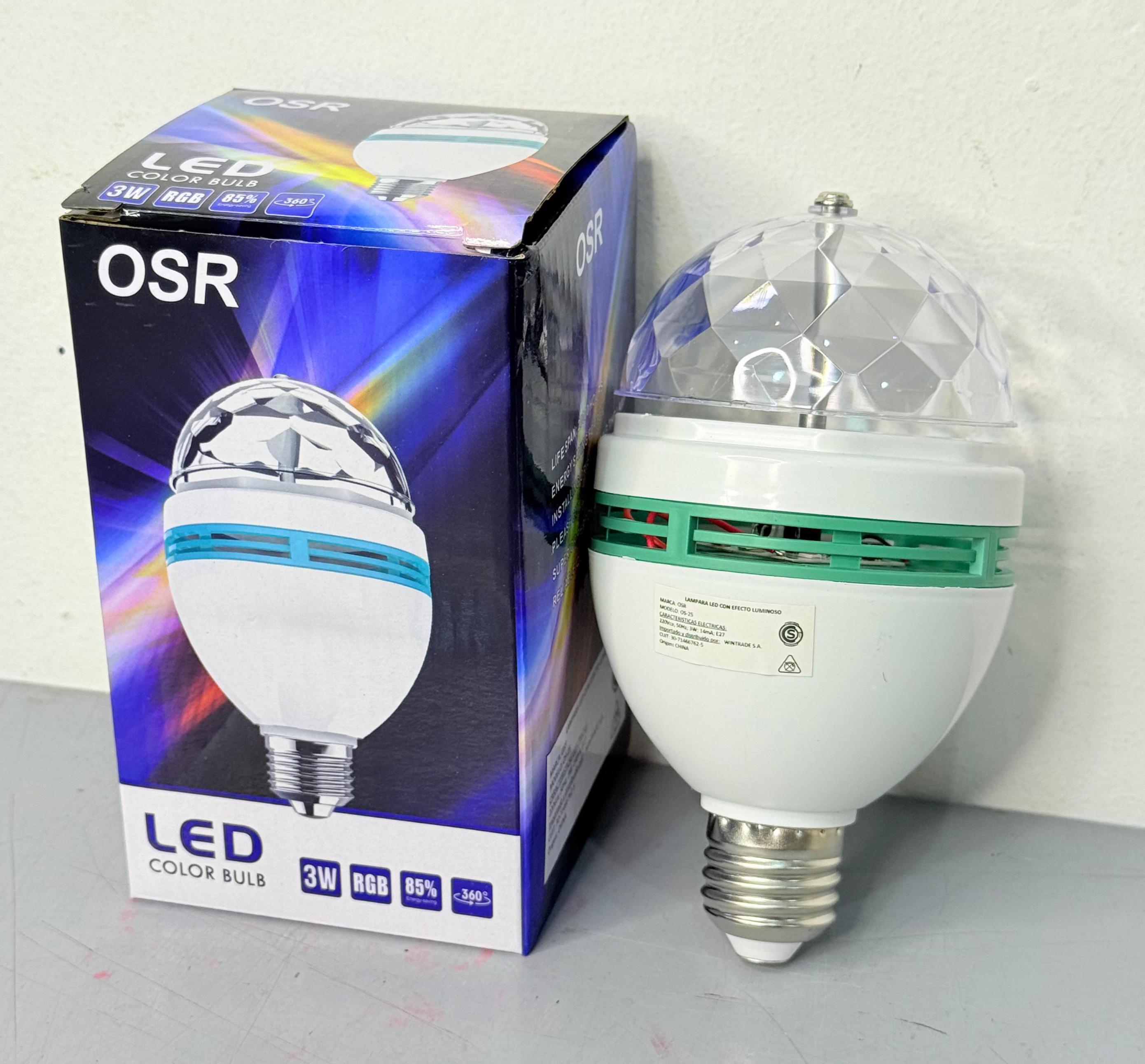 FOCO BOLICHERO RGB LED 3W