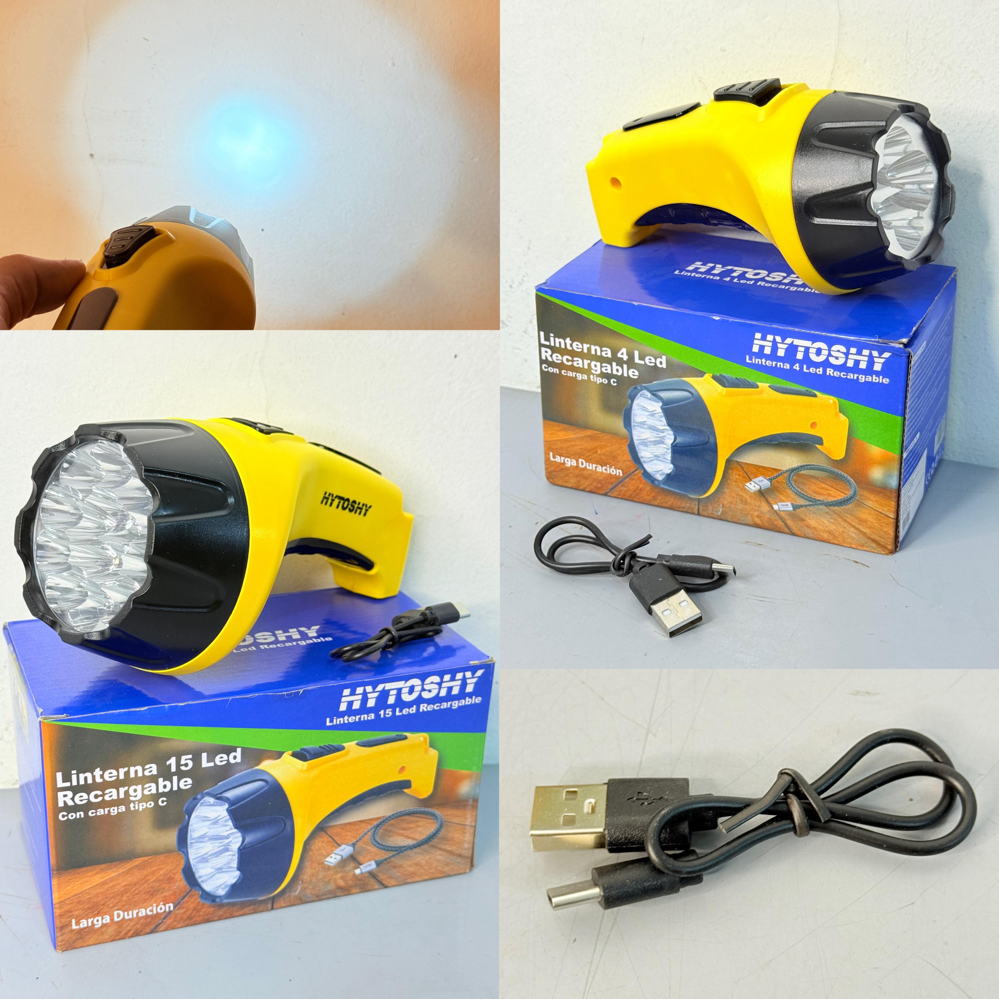 LINTERNA HYTOSHY | 15 LED RECARGABLE