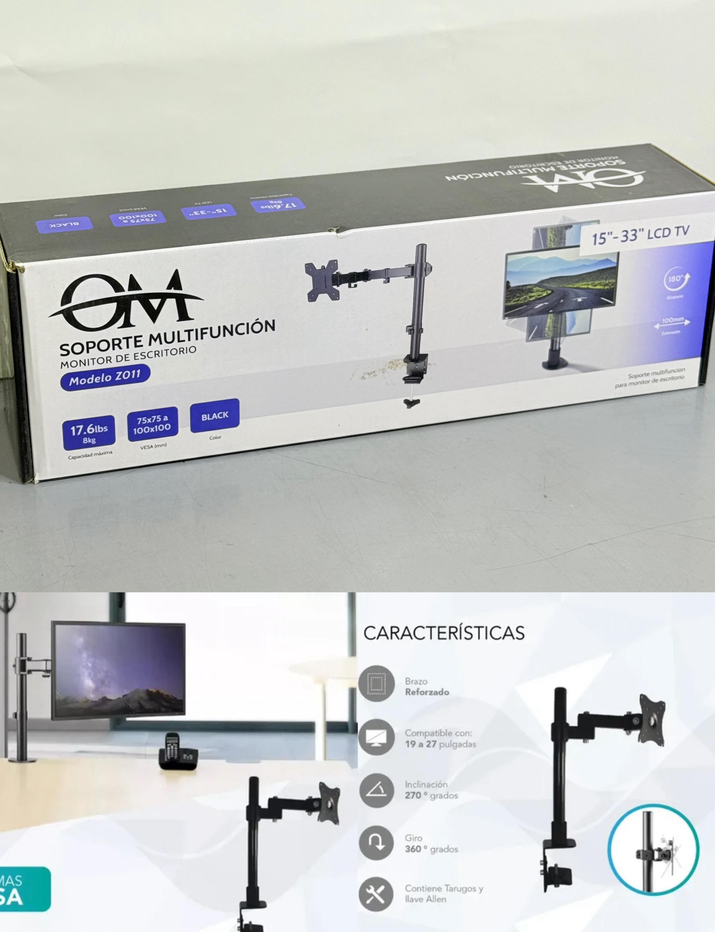 SOPORTE MULTIFUNCIONAL PARA MONITORES DE ESCRITORIO