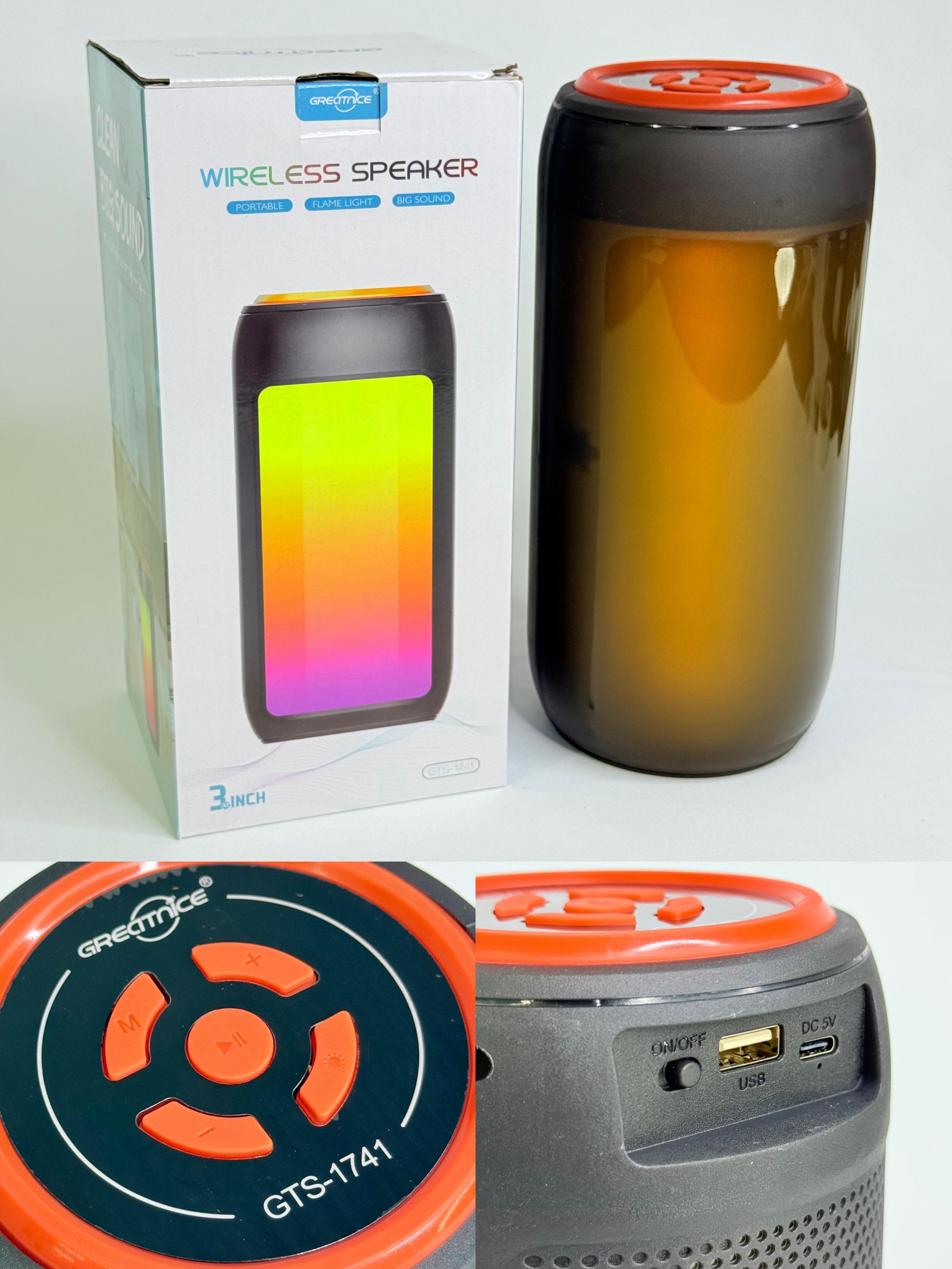 PARLANTE BLUETHOOT FLAME LED | GTS 1741
