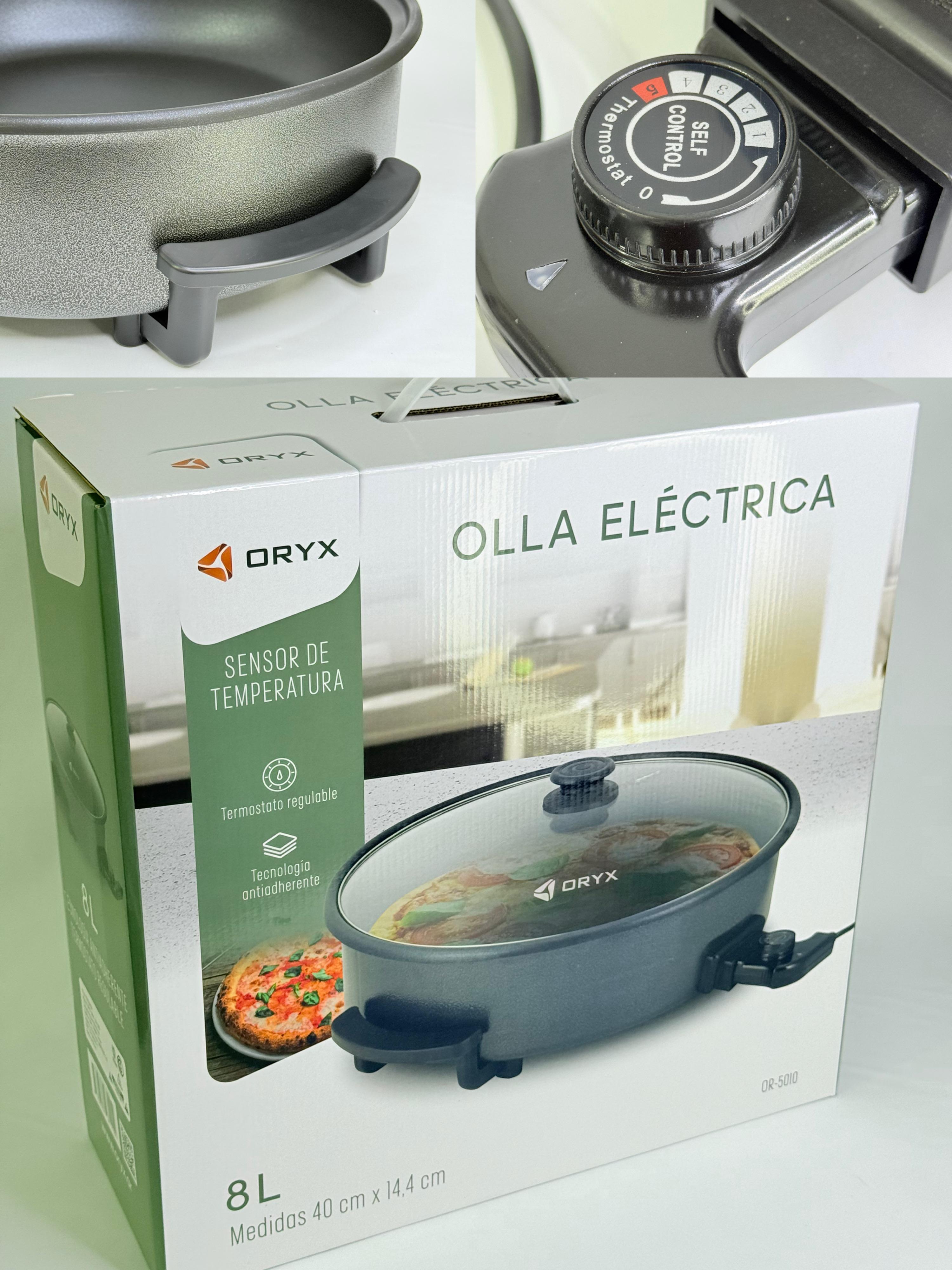 OLLA ELÉCTRICA ORYX ANTHIADERENTE REDONDA GRANDE
