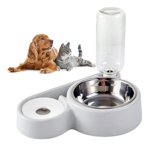COMEDERO PARA MASCOTAS CON DISPENSADOR DE AGUA