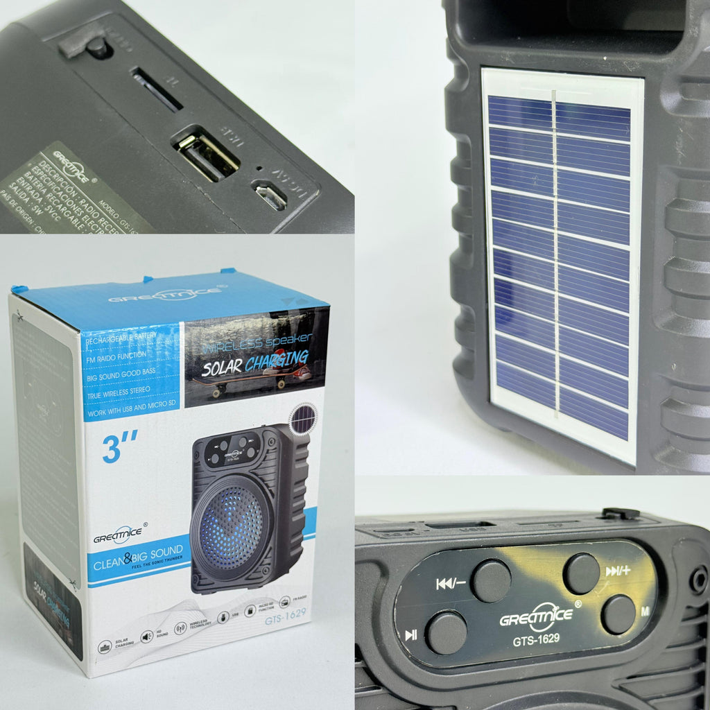 PARLANTE PORTÁTIL 3” | PANEL SOLAR