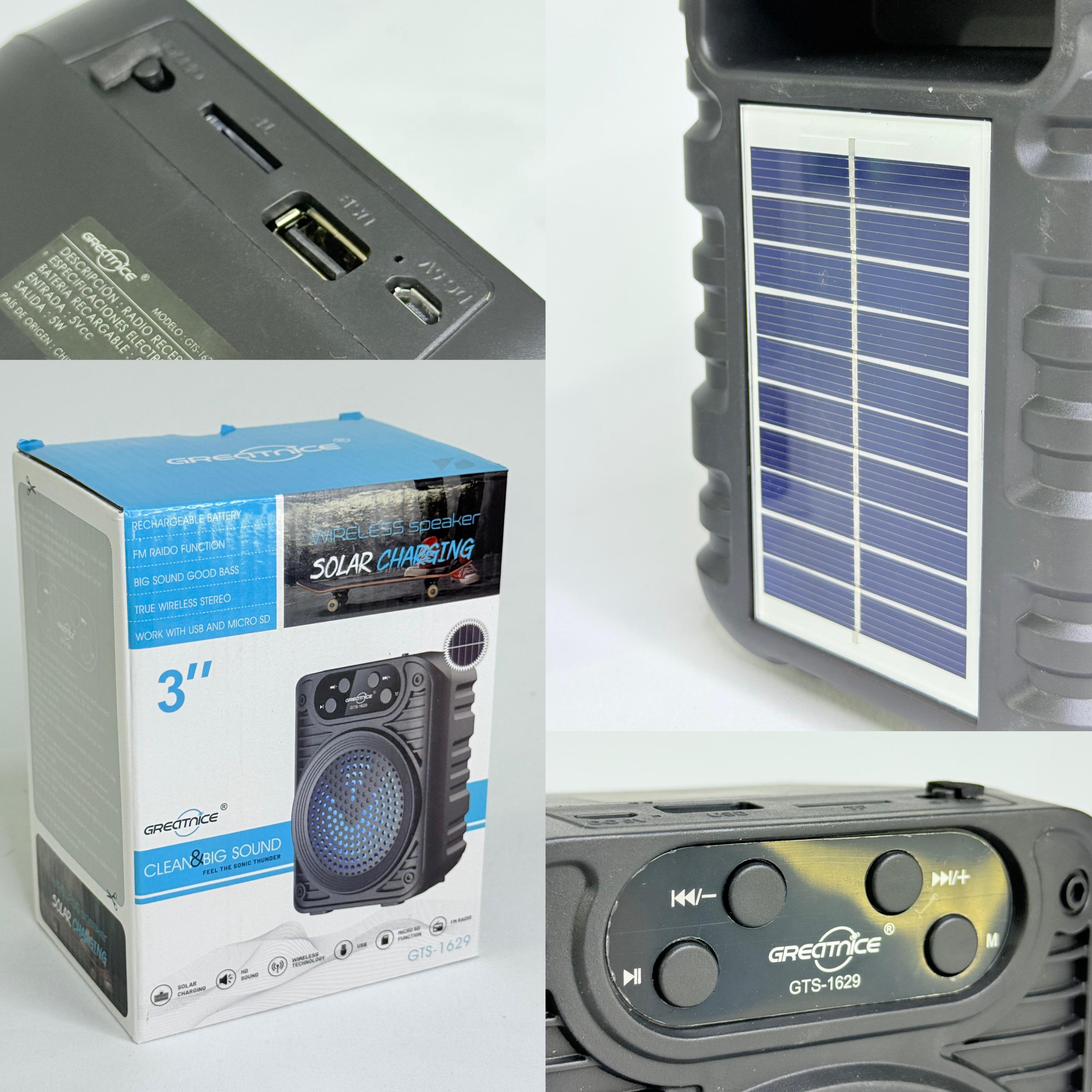 PARLANTE PORTÁTIL 3” | PANEL SOLAR