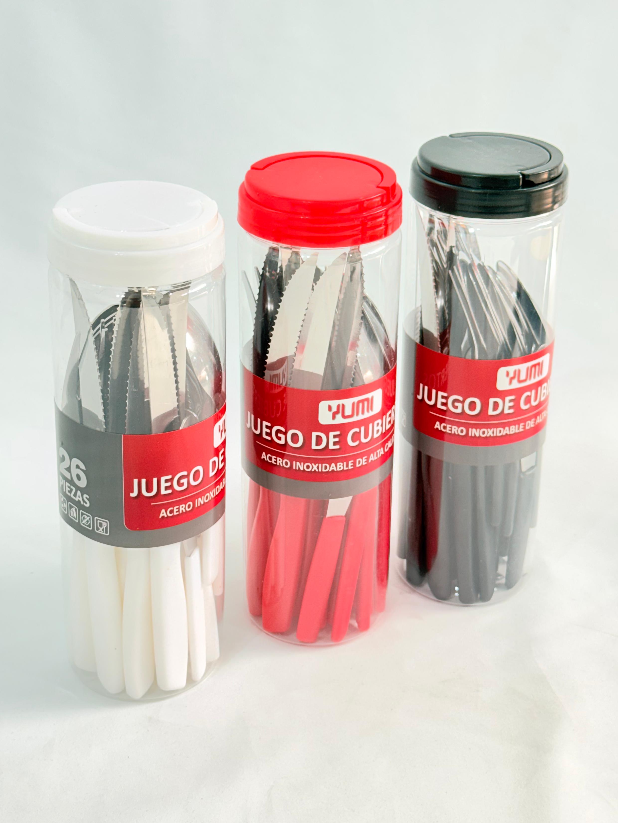 CUBIERTOS TUBO x26 PIEZAS