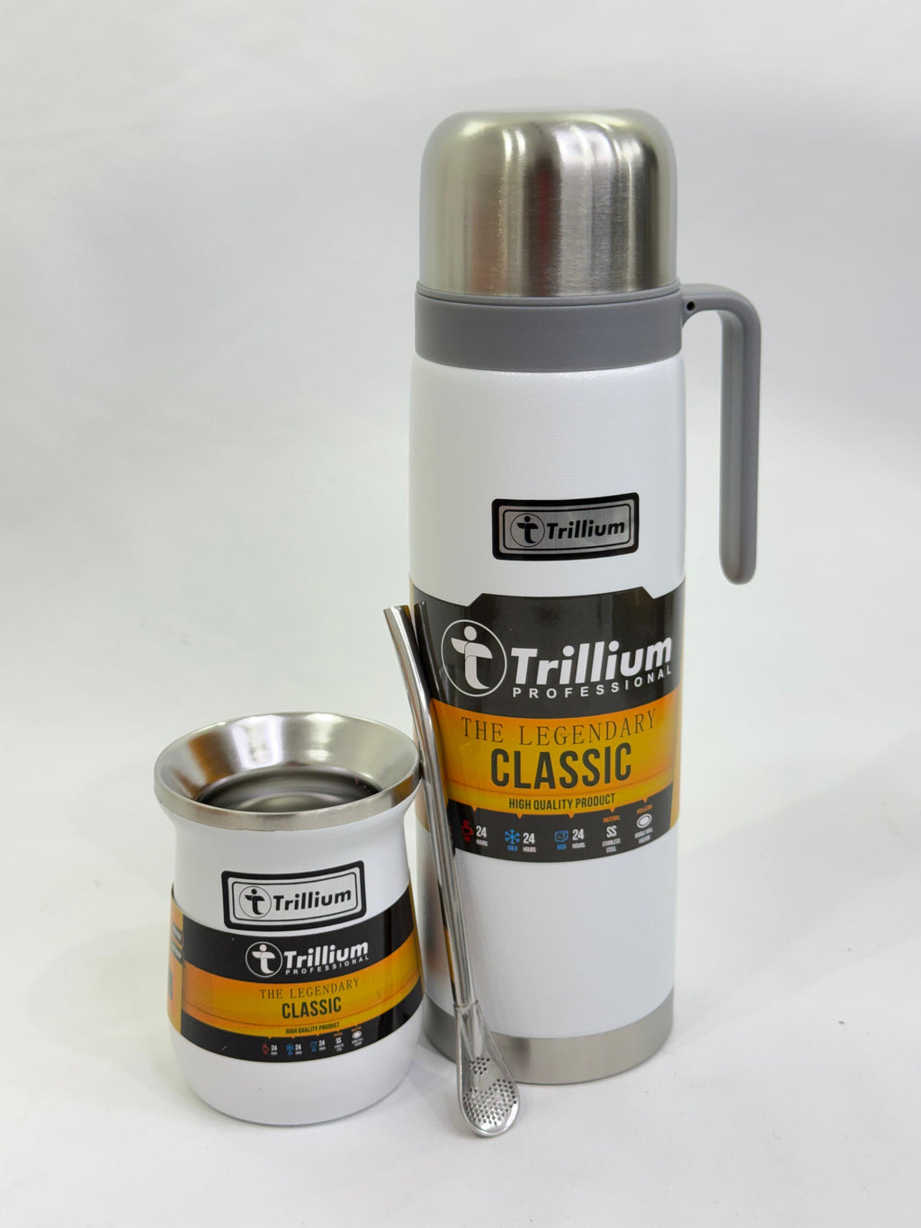 JUEGO DE TERMO + MATE Y BOMBILLA