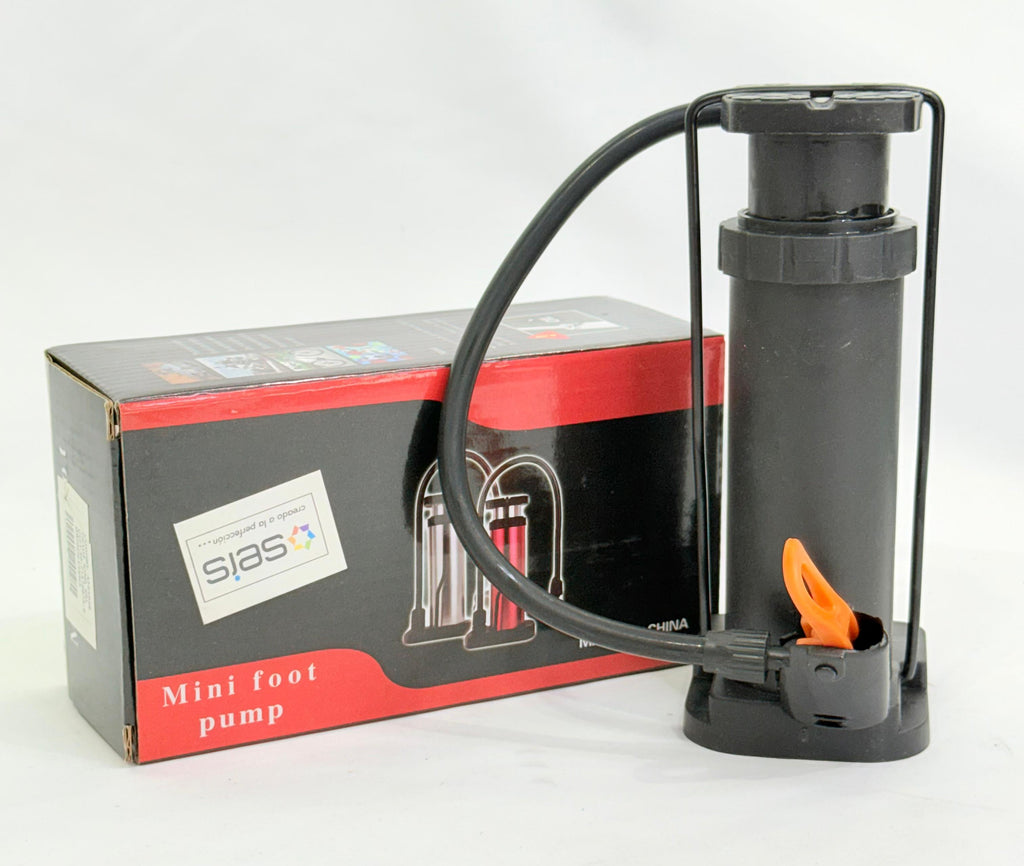 MINI INFLADOR DE PIE PORTÁTIL