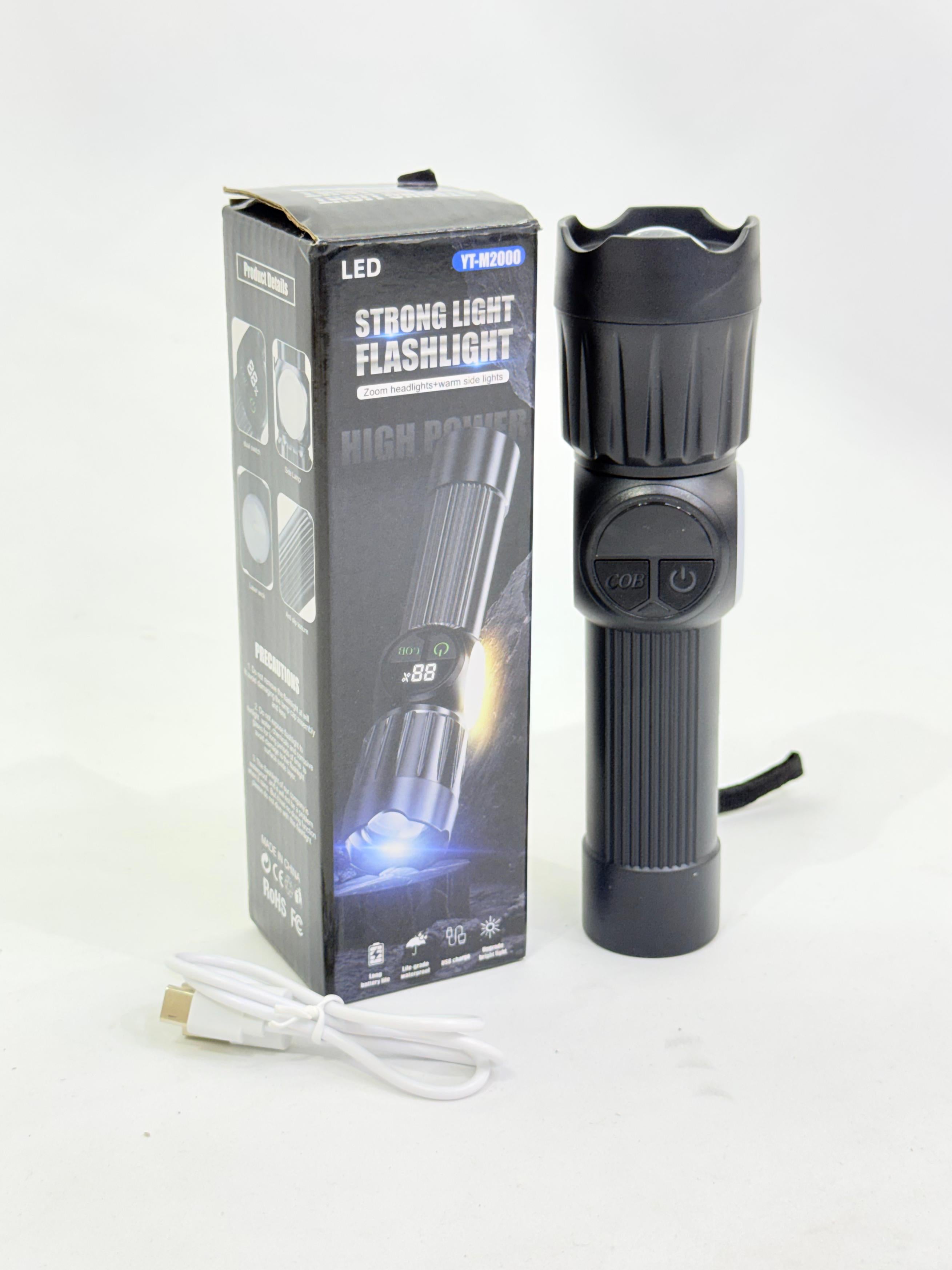 LINTERNA LED RECARGABLE MULTIFUNCIÓN YT-M2000