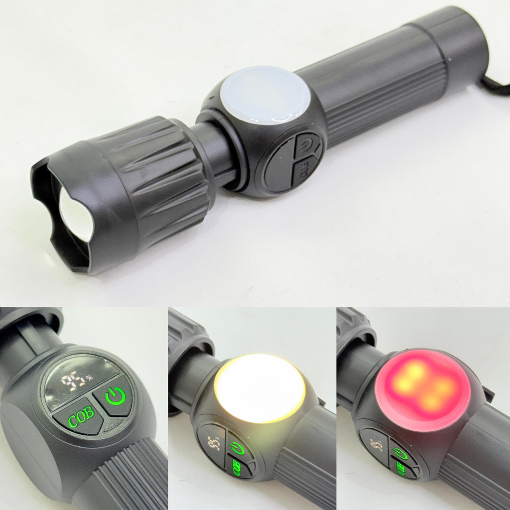 LINTERNA LED RECARGABLE MULTIFUNCIÓN YT-M2000