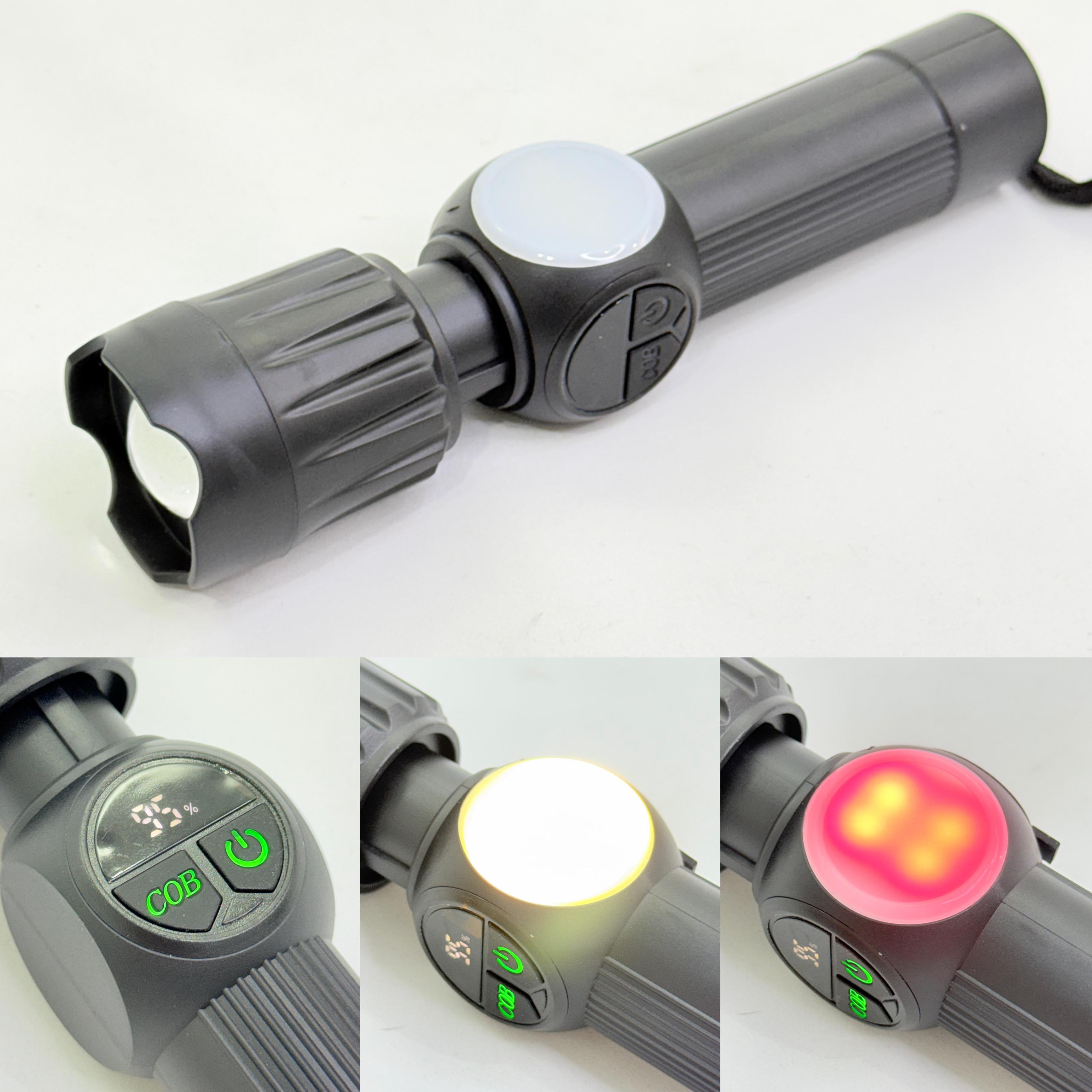 LINTERNA LED RECARGABLE MULTIFUNCIÓN YT-M2000